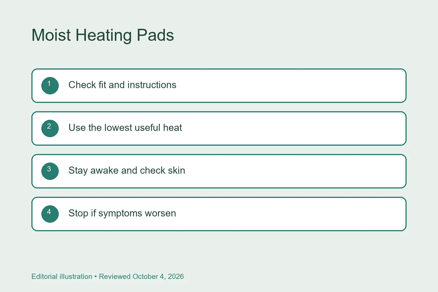 Moist Heating Pads: How They Work and What to Look For checklist