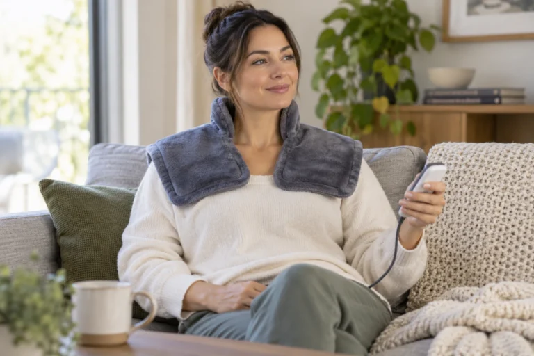 Heating Pads for Neck Pain: Fit, Settings, and Safety
