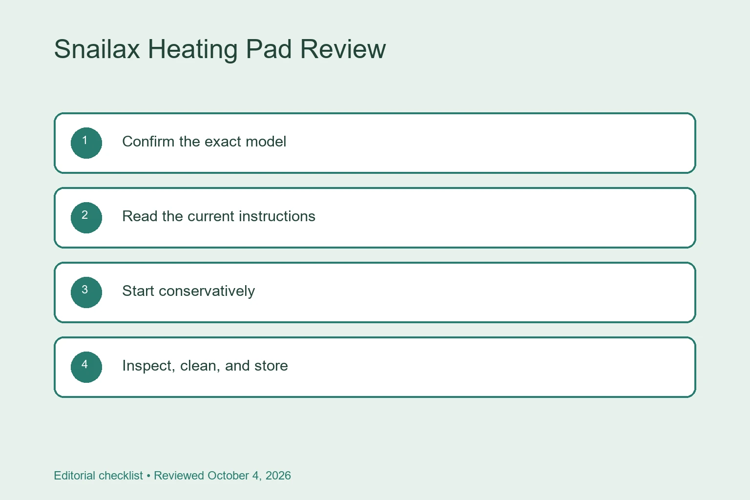 Snailax Heating Pad Review: Features, Fit, and Safety Checks buying and safety checklist